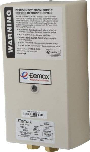 Eemax - 240 Volt Electric Water Heater - 5.5 KW, 23 Amp, 10 Wire Gauge - All Tool & Supply