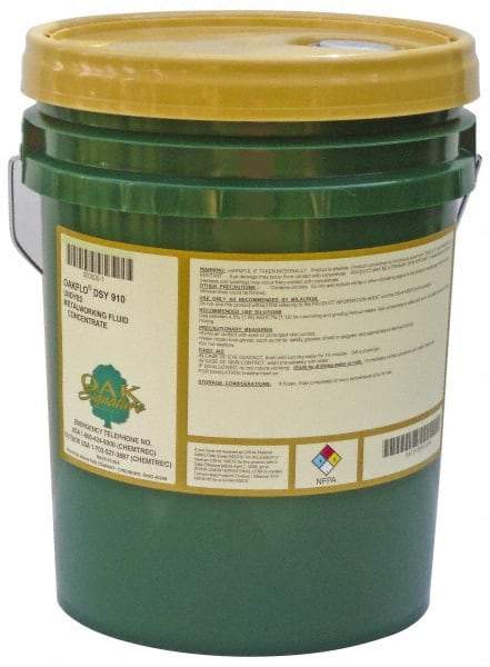 Oak Signature - Oakflo DSY 910, 5 Gal Pail Cutting & Grinding Fluid - Synthetic, For Drilling, Milling, Sawing, Tapping, Turning - All Tool & Supply