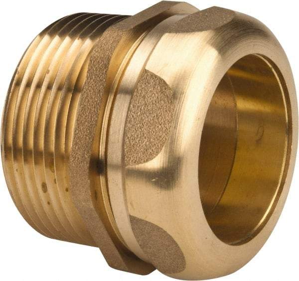 Federal Process - 1-1/4 Inch Pipe, Male Compression Waste Connection - Chrome Plated, Cast Brass - All Tool & Supply