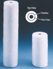 Value Collection - 4-5/16" OD, 1µ, Polypropylene Melt Blown-Thermal Bonded Cartridge Filter - 20" Long, Reduces Sediments - All Tool & Supply