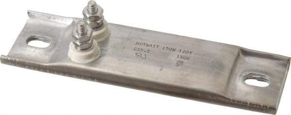 Hotwatt - 120 Volt, 150 Watt, 5-1/2" Long Channel Strip Heater - 1" Hot Length, 50 Watt per Sq In - All Tool & Supply