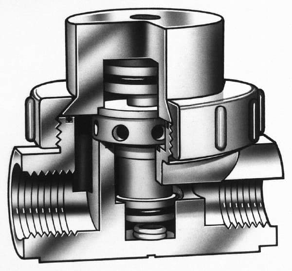 Simtech - 2" MPT Air Operated Valve - 125 Max psi, PVC/EPDM Material - All Tool & Supply