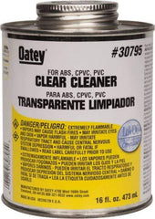 Oatey - 16 oz All-Purpose Cleaner - Clear, Use with ABS, PVC & CPVC For All Diameters - All Tool & Supply