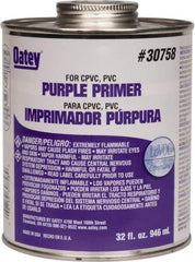 Oatey - 32 oz All Purpose Primer/Cleaner - Purple, Use with PVC & CPVC - All Tool & Supply