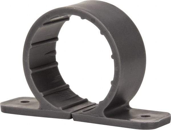 Oatey - 1-1/2" Pipe, Standard Pipe Clamp - Gray, Polypropylene - All Tool & Supply