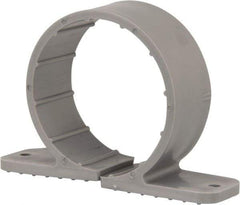 Oatey - 2" Pipe, Standard Pipe Clamp - Gray, Polypropylene - All Tool & Supply