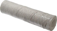 Parker - 2-1/2" OD, 10µ, Acetate Cotton String-Wound Cartridge Filter - 10" Long - All Tool & Supply