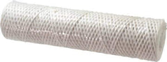 Parker - 2-1/2" OD, 25µ, Acetate Cotton String-Wound Cartridge Filter - 10" Long - All Tool & Supply