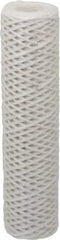 Parker - 2-1/2" OD, 50µ, Acetate Cotton String-Wound Cartridge Filter - 10" Long - All Tool & Supply