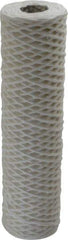 Parker - 2-1/2" OD, 50µ, Cotton String-Wound Cartridge Filter - 10" Long - All Tool & Supply