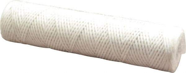 Parker - 2-1/2" OD, 10µ, Acetate Cotton String-Wound Cartridge Filter - 10" Long - All Tool & Supply