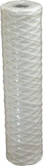 Parker - 2-1/2" OD, 1µ, Cotton String-Wound Cartridge Filter - 10" Long - All Tool & Supply