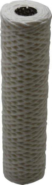 Parker - 2-1/2" OD, 50µ, Cotton String-Wound Cartridge Filter - 10" Long - All Tool & Supply