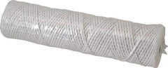 Parker - 2-1/2" OD, 10µ, Acetate Cotton String-Wound Cartridge Filter - 10" Long - All Tool & Supply