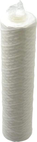 Parker - 2-1/2" OD, 5µ, Polypropylene Cotton String-Wound Cartridge Filter - 10" Long - All Tool & Supply