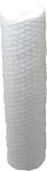 Parker - 2-1/2" OD, 50µ, Polypropylene Cotton String-Wound Cartridge Filter - 10" Long - All Tool & Supply