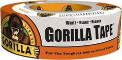 Gorilla Tape - 1-7/8" x 30 Yds White Duct Tape - 17 mil, Rubber Adhesive, Cotton/Polyester Blend Cloth Backing, 32°F to 150°F - All Tool & Supply