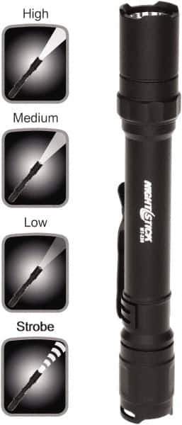 Bayco - LED Bulb, Industrial/Tactical Flashlight - Black Aluminum Body, AA Batteries - All Tool & Supply