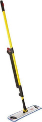 Rubbermaid - Yellow Single Sided Mop Pad and Frame Kit - 18 Inch Long x 4.88 Inch Wide Microfiber Head, 20 to 72 Inch Long Handle - All Tool & Supply