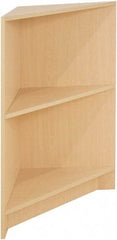 ECONOCO - 1 Shelf, Closed Shelving Corner Block - 20 Inch Wide x 20 Inch Deep x 38 Inch High, Maple - All Tool & Supply