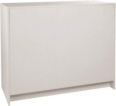 ECONOCO - 3 Shelf, Closed Shelving Wrap Counter - 20 Inch Wide x 20 Inch Deep x 38 Inch High, White - All Tool & Supply