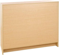 ECONOCO - 3 Shelf, Closed Shelving Wrap Counter - 20 Inch Wide x 20 Inch Deep x 38 Inch High, Maple - All Tool & Supply