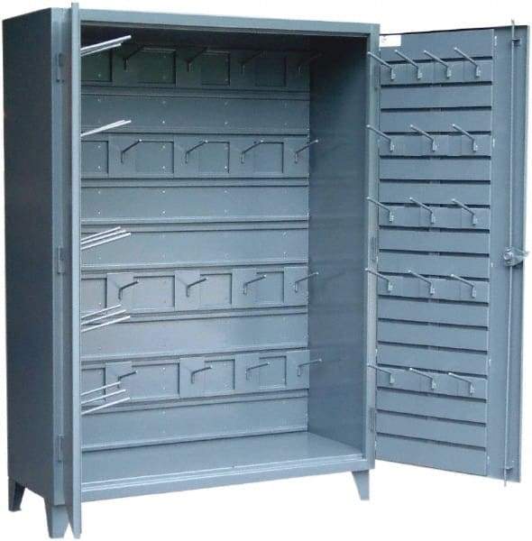 Strong Hold - Locking Storage Cabinet - Steel, 72" Wide x 24" Deep x 78" High, Dark Gray - All Tool & Supply