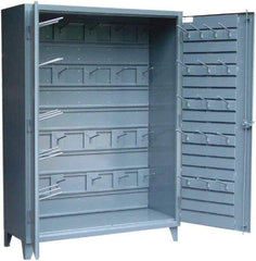 Strong Hold - Locking Storage Cabinet - Steel, 72" Wide x 24" Deep x 78" High, Dark Gray - All Tool & Supply