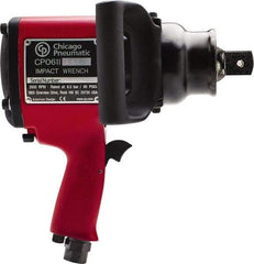 Chicago Pneumatic - 1" Drive, 3,500 RPM, 2,800 Ft/Lb Torque Impact Wrench - Pistol Grip Handle, 1,020 IPM, 48 CFM, 90 psi, 1/2" NPT Inlet - All Tool & Supply