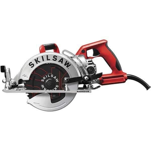 Skilsaw - 15 Amps, 7-1/4" Blade Diam, 5,300 RPM, Electric Circular Saw - 120 Volts, 8' Cord Length, 5/8" Arbor Hole, Left Blade - All Tool & Supply