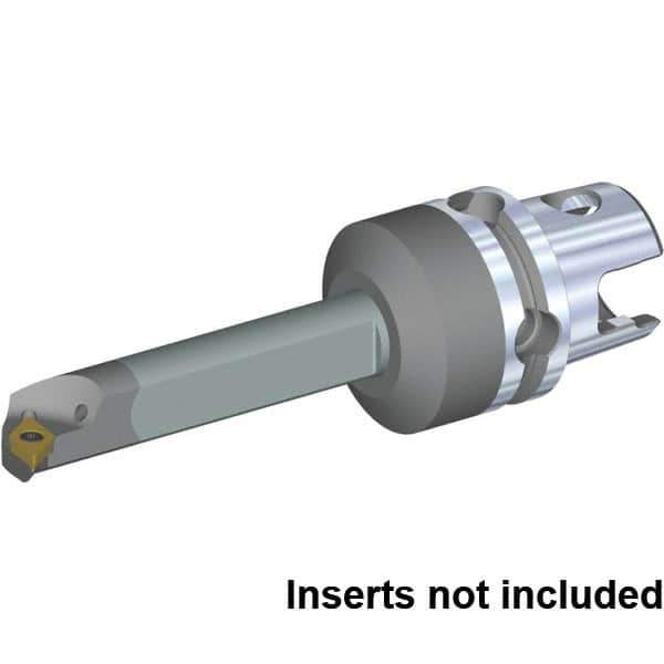 Kennametal - Right Hand Cut, 20mm Min Bore Diam, Size KM40TS Carbide Modular Boring Cutting Unit Head - 80mm Max Bore Depth, Through Coolant, Compatible with DP.. 070204, DP.. 2151 - All Tool & Supply