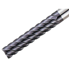 Iscar - 16mm, 66mm LOC, 16mm Shank Diam, 130mm OAL, 6 Flute, Solid Carbide Square End Mill - Single End, TiAlN Finish, Spiral Flute, 45° Helix, Right Hand Cut, Right Hand Flute - All Tool & Supply