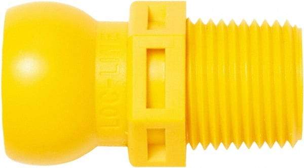 Loc-Line - 1/2" Hose ID, Male to Female Coolant Hose Connector - 3/8" NPT, For Loc-Line Modular Hose Systems - All Tool & Supply