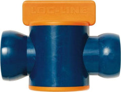 Loc-Line - 3/4" ID Coolant Hose In-Line Valve - Female to Ball Connection, Acetal Copolymer Body, Unthreaded, Use with Loc-Line Modular Hose Systems - All Tool & Supply