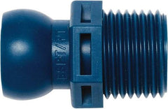 Loc-Line - 1/2" Hose ID, Male to Female Coolant Hose Connector - 1/2" BSPT, For Loc-Line Modular Hose Systems - All Tool & Supply