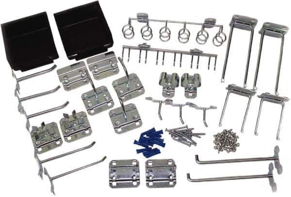 Triton - 30 Piece, Pegboard Hook Set - Zinc Alloy & Steel - All Tool & Supply