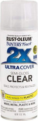 Rust-Oleum - Clear, Semi Gloss, Enamel Spray Paint - 8 Sq Ft per Can, 12 oz Container, Use on Multipurpose - All Tool & Supply