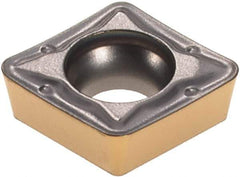 Iscar - CPMT2-2 PF Grade IC807 Carbide Turning Insert - TiAlN/TiN Finish, 80° Diamond, 1/4" Inscr Circle, 3/32" Thick, 1/32" Corner Radius - All Tool & Supply