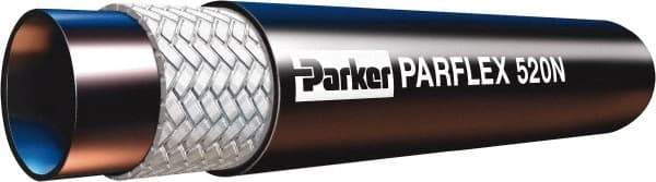 Parker - -4 Hose Size, 1/4" ID x 0.51" OD, 5,000 psi Work Pressure Hydraulic Hose - 2" Radius, Nylon Tube, Polyurethane Cover, -40°F to 212°F - All Tool & Supply