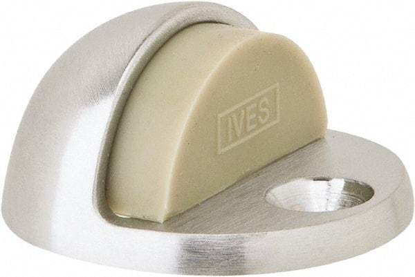 IVES - 4" Projection Floor Door Stop - Screw Mount, Satin Chrome Finish - All Tool & Supply