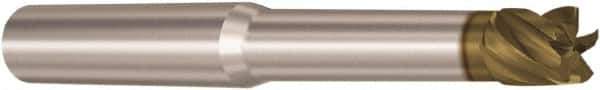 Seco - 4mm, 2 Flute, Single End, Solid Carbide, 1mm Corner Radius End Mill - 60mm OAL, 28° Helix, Right Hand Flute, 4mm LOC, Right Hand Cut, 20mm Extended Reach - All Tool & Supply