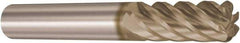 Seco - 10mm, 6 Flute, Single End, Solid Carbide, 1mm Corner Radius End Mill - 72mm OAL, 38° Helix, Right Hand Flute, 26mm LOC, Right Hand Cut - All Tool & Supply