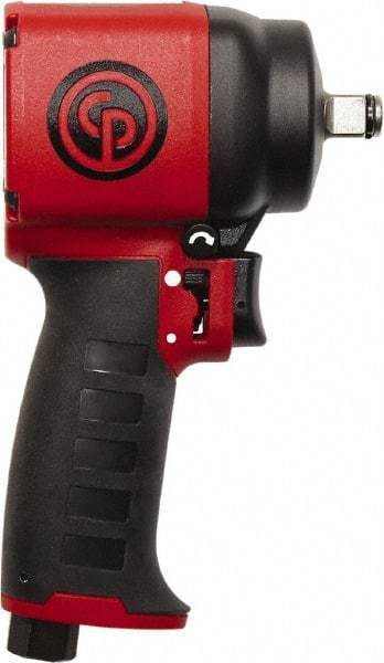 Chicago Pneumatic - 1/2" Drive, 9,400 RPM, 450 Ft/Lb Torque Impact Wrench - Pistol Grip Handle, 22 CFM, 1/4" Inlet - All Tool & Supply