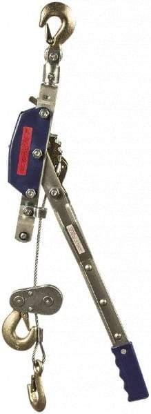 Value Collection - 4,000 Lb Lifting Capacity, 8-1/2' Lift Height, Puller Hoist - Made from Wire Rope - All Tool & Supply