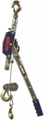 Value Collection - 4,000 Lb Lifting Capacity, 8-1/2' Lift Height, Puller Hoist - Made from Wire Rope - All Tool & Supply