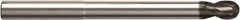 Seco - 4mm Diam, 4mm LOC, 2 Flute Solid Carbide Ball End Mill - NXT Finish, Single End, 63mm OAL, 6mm Shank Diam, Spiral Flute - All Tool & Supply