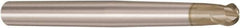 Seco - 2mm Diam, 2mm LOC, 2 Flute Solid Carbide Ball End Mill - HXT Finish, Single End, 80mm OAL, 6mm Shank Diam, Spiral Flute - All Tool & Supply