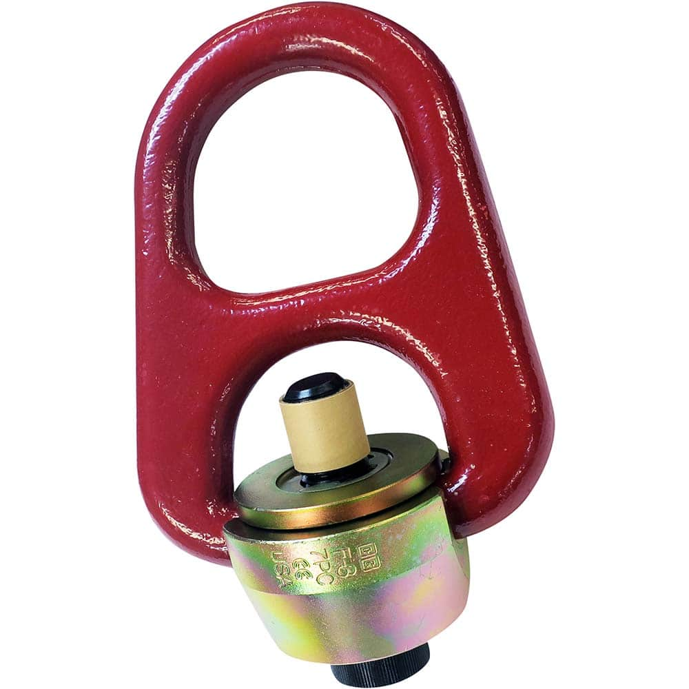 Crosby - Center Pull; Type: Hoist Ring ; Load Capacity (kg): 15000.00 ; Thread Size: 2 ; Ring Height (Decimal Inch): 8.7200 ; Ring Internal Width (Decimal Inch): 3.8000 ; Ring Thickness (mm): 1.19 - Exact Industrial Supply