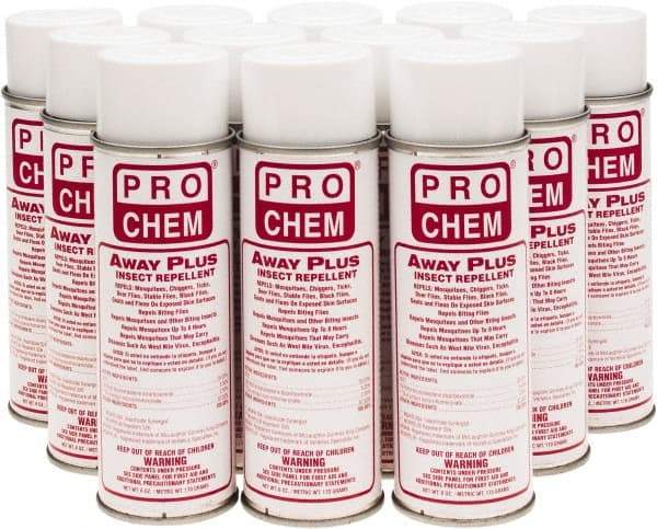 Pro Chem - 6 oz 25% DEET Aerosol Spray - For Mosquitos, Chiggers, Deer Flies, Gnats, Stable Flies, Fleas, Ticks, Black Flies, Biting Flies - All Tool & Supply