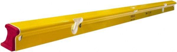 Stabila - 72" Long 3 Vial R-Beam Level - Aluminum, Yellow, 2 Plumb & 1 Level Vials - All Tool & Supply